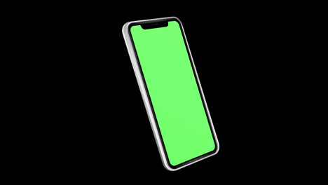 Mobiltelefon-Greenscreen-Loop-Animationsvideo,-Transparenter-Hintergrund-Mit-Alphakanal